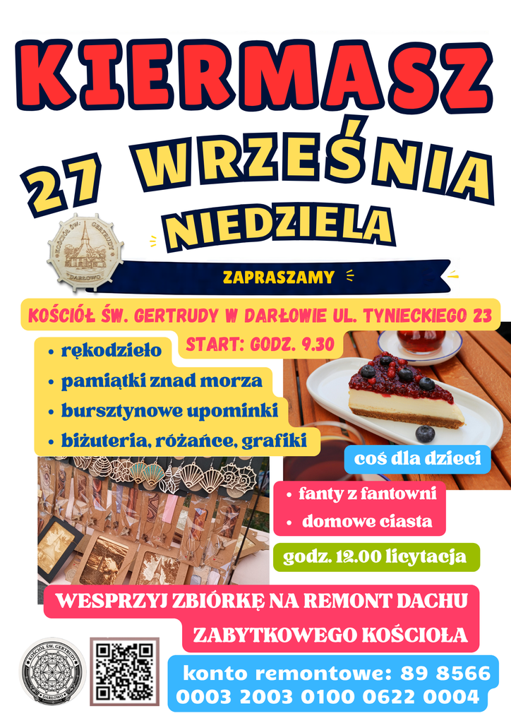 Kiermasz przy kościele - niedziela (27 września 2026 r.) 1 6 plakat kiermasz 27 wrzesnia 2026
